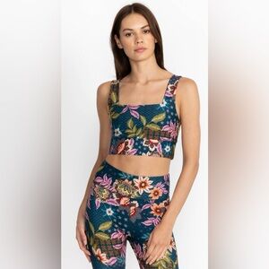 Johnny Was Delfino Reversible Square Neck Sports Bra